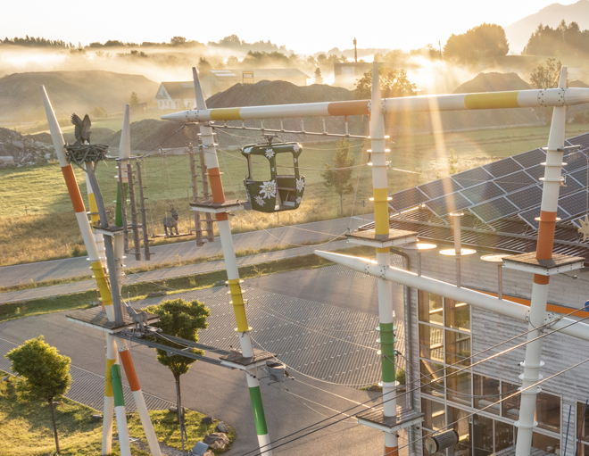 Hochseilgarten Füssen im Allgäu Ostallgäu Oberallgäu Kinder klettern Spaß Fun Indoor Outdoor Regenwetter Schlechtwetter
