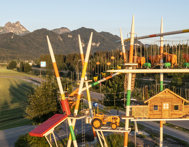 Hochseilgarten Füssen im Allgäu Ostallgäu Oberallgäu Kinder klettern Spaß Fun Indoor Outdoor Regenwetter Schlechtwetter